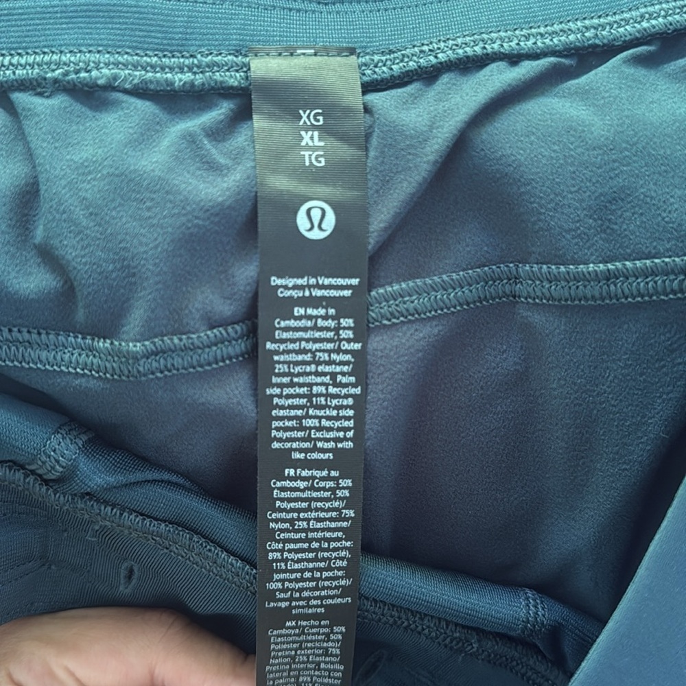 Mens Lululemon XL turquoise sweatpants - Picture 3 of 5
